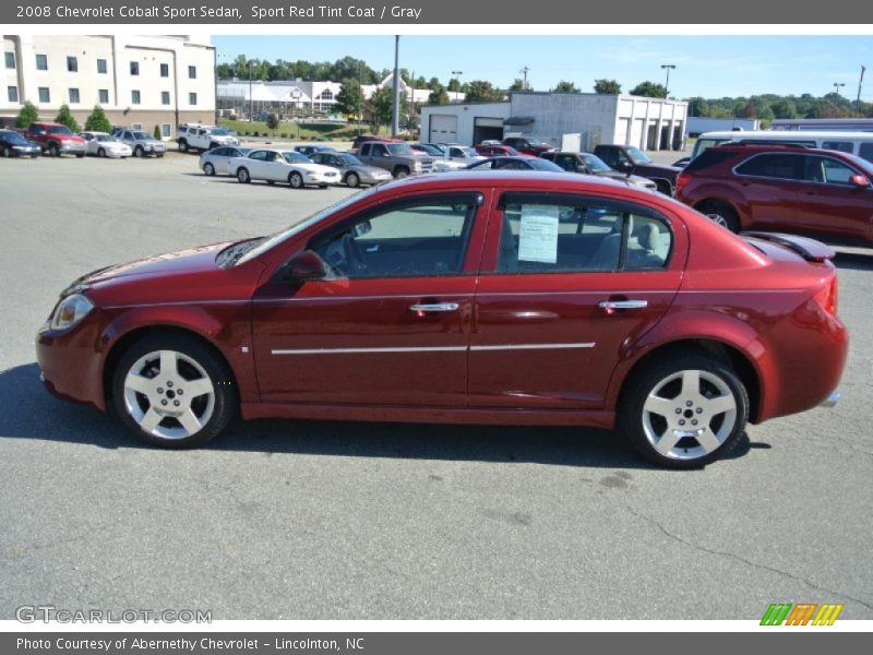 Sport Red Tint Coat / Gray 2008 Chevrolet Cobalt Sport Sedan