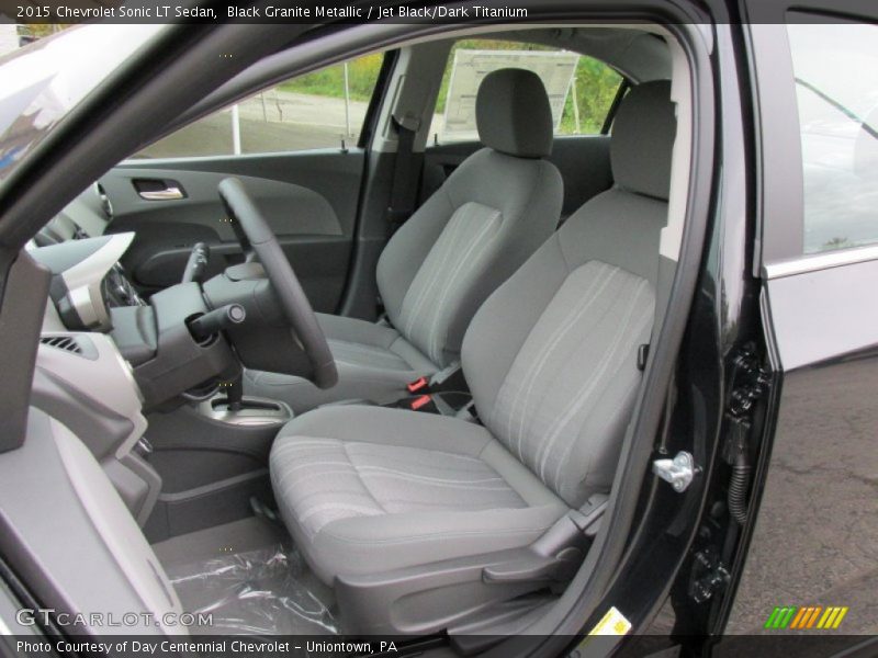 Black Granite Metallic / Jet Black/Dark Titanium 2015 Chevrolet Sonic LT Sedan