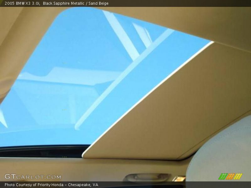 Black Sapphire Metallic / Sand Beige 2005 BMW X3 3.0i