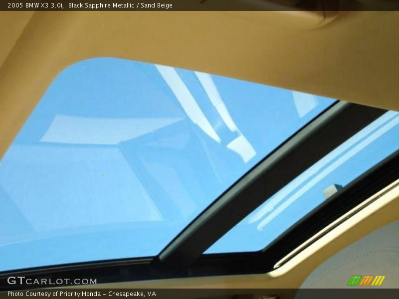 Black Sapphire Metallic / Sand Beige 2005 BMW X3 3.0i