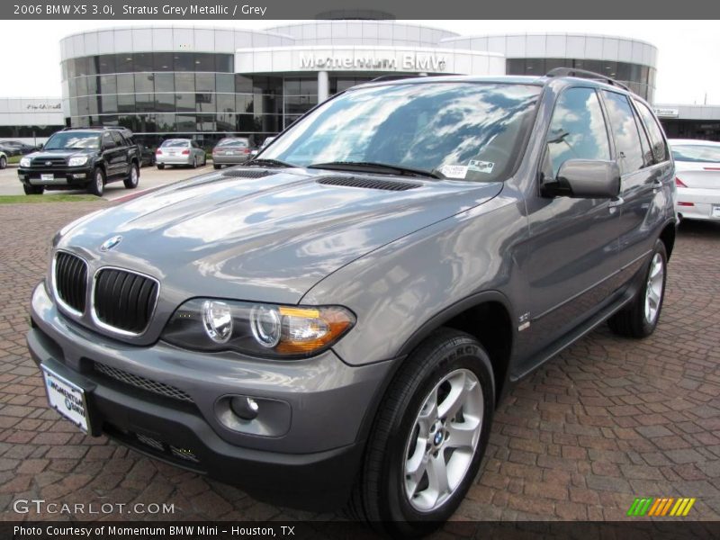 Stratus Grey Metallic / Grey 2006 BMW X5 3.0i