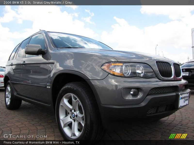 Stratus Grey Metallic / Grey 2006 BMW X5 3.0i