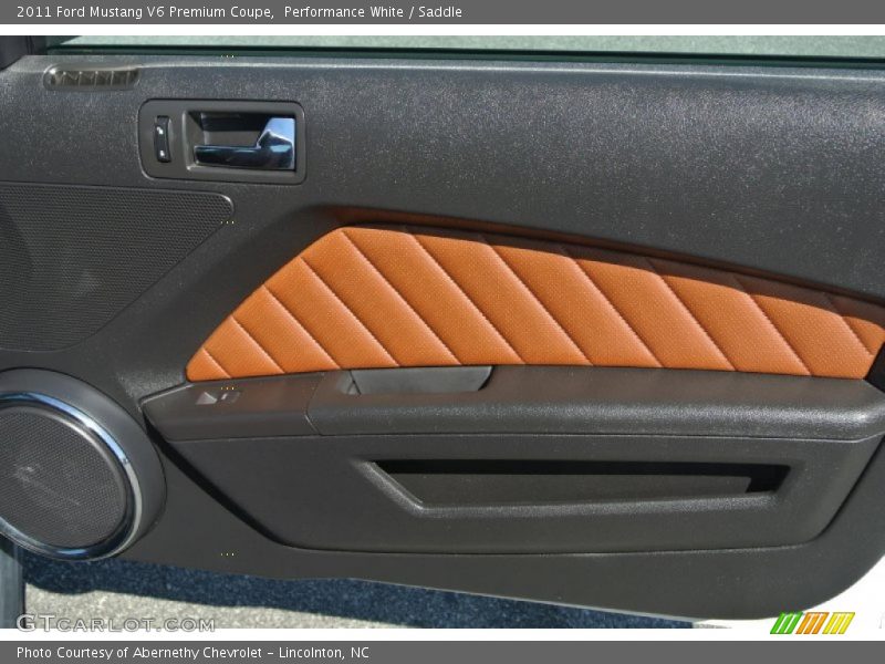 Performance White / Saddle 2011 Ford Mustang V6 Premium Coupe