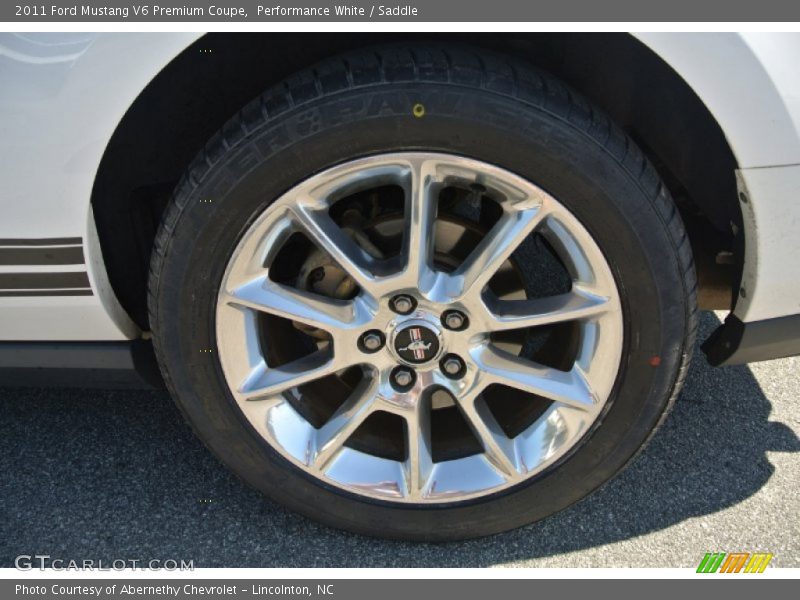 Performance White / Saddle 2011 Ford Mustang V6 Premium Coupe