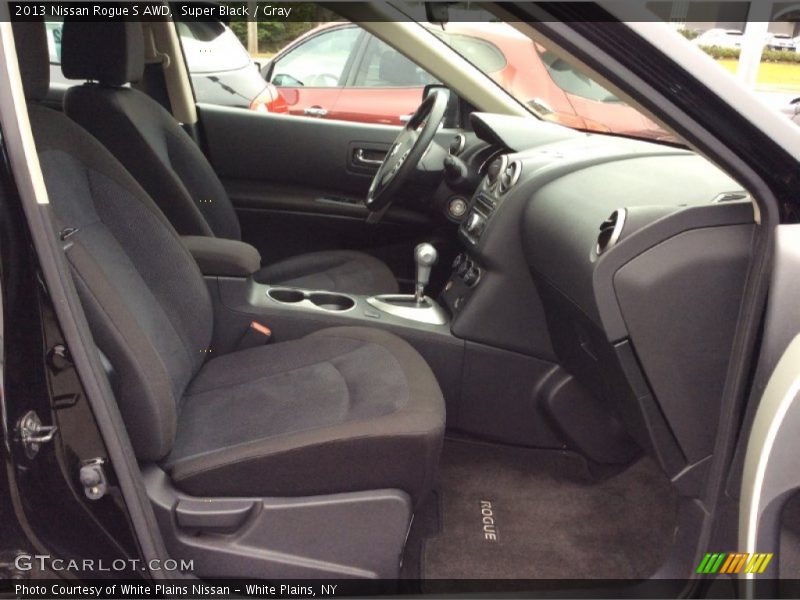 Super Black / Gray 2013 Nissan Rogue S AWD