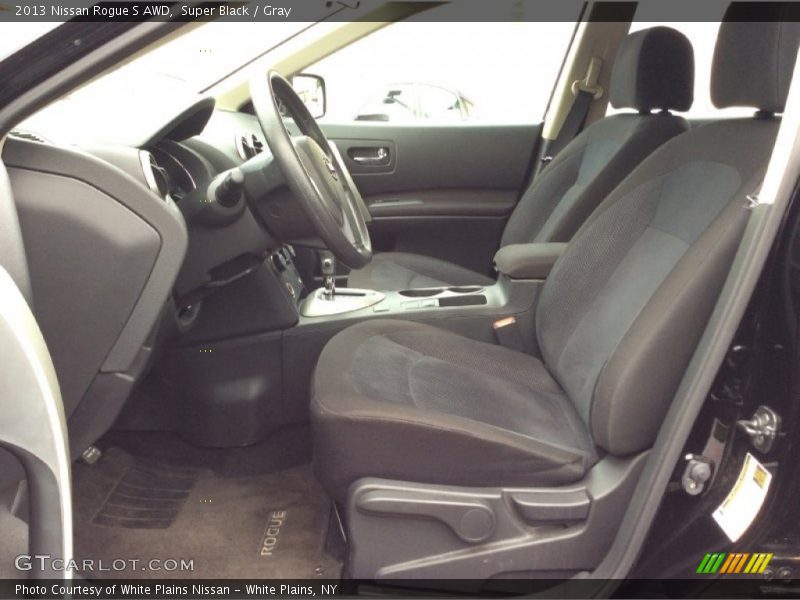 Super Black / Gray 2013 Nissan Rogue S AWD