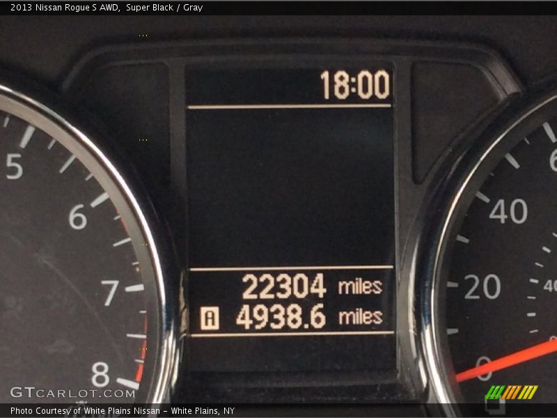 Super Black / Gray 2013 Nissan Rogue S AWD