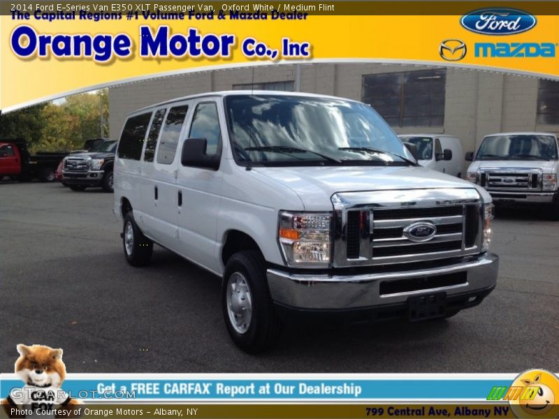 Oxford White / Medium Flint 2014 Ford E-Series Van E350 XLT Passenger Van
