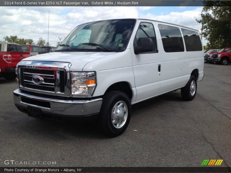 Oxford White / Medium Flint 2014 Ford E-Series Van E350 XLT Passenger Van