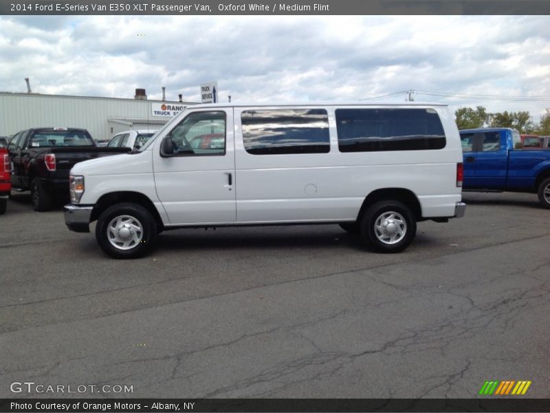 Oxford White / Medium Flint 2014 Ford E-Series Van E350 XLT Passenger Van