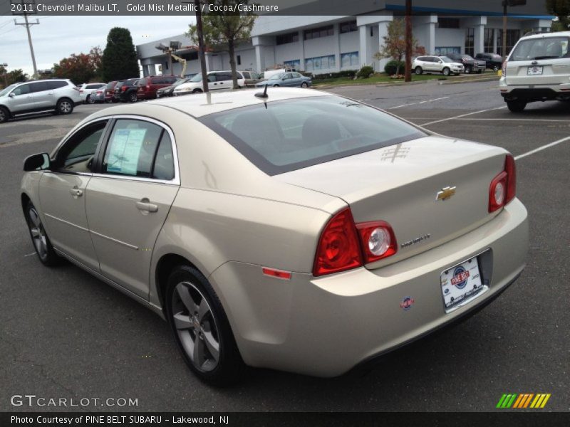 Gold Mist Metallic / Cocoa/Cashmere 2011 Chevrolet Malibu LT