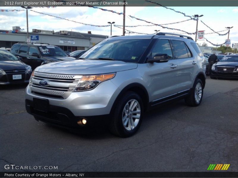Ingot Silver Metallic / Charcoal Black 2012 Ford Explorer XLT EcoBoost