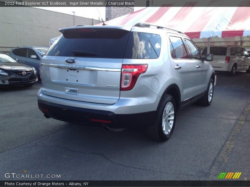 Ingot Silver Metallic / Charcoal Black 2012 Ford Explorer XLT EcoBoost