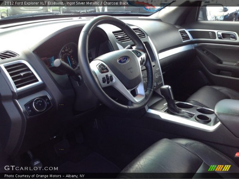 Ingot Silver Metallic / Charcoal Black 2012 Ford Explorer XLT EcoBoost