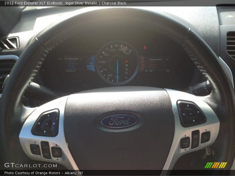 Ingot Silver Metallic / Charcoal Black 2012 Ford Explorer XLT EcoBoost