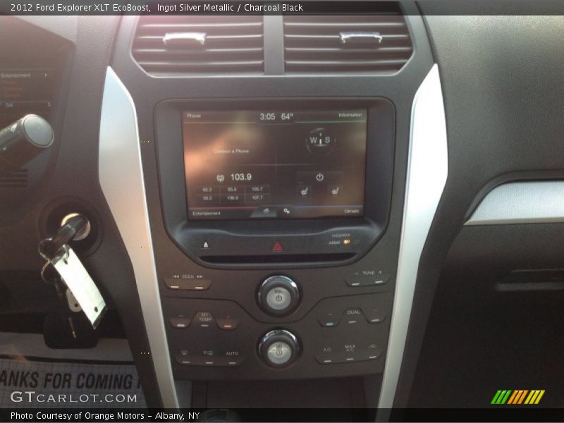 Ingot Silver Metallic / Charcoal Black 2012 Ford Explorer XLT EcoBoost