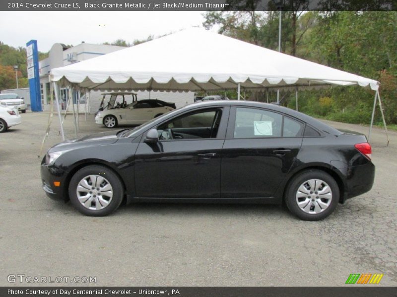 Black Granite Metallic / Jet Black/Medium Titanium 2014 Chevrolet Cruze LS