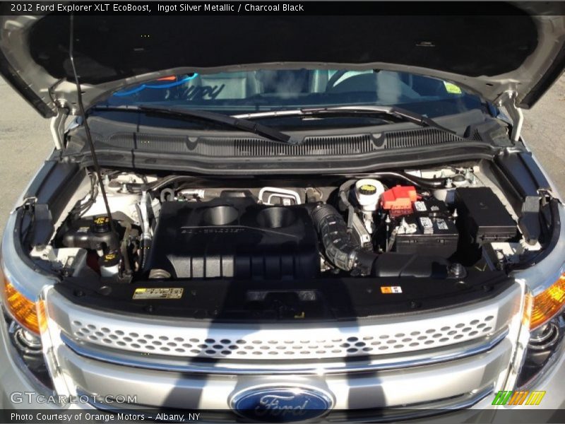 Ingot Silver Metallic / Charcoal Black 2012 Ford Explorer XLT EcoBoost