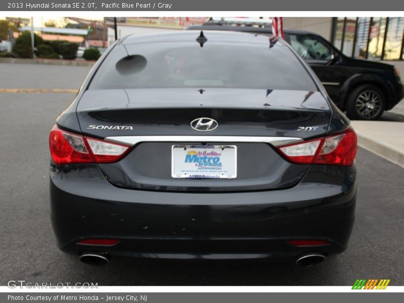 Pacific Blue Pearl / Gray 2013 Hyundai Sonata SE 2.0T