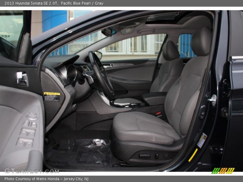 Pacific Blue Pearl / Gray 2013 Hyundai Sonata SE 2.0T
