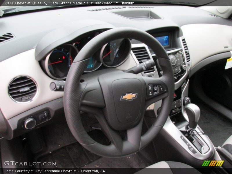 Black Granite Metallic / Jet Black/Medium Titanium 2014 Chevrolet Cruze LS