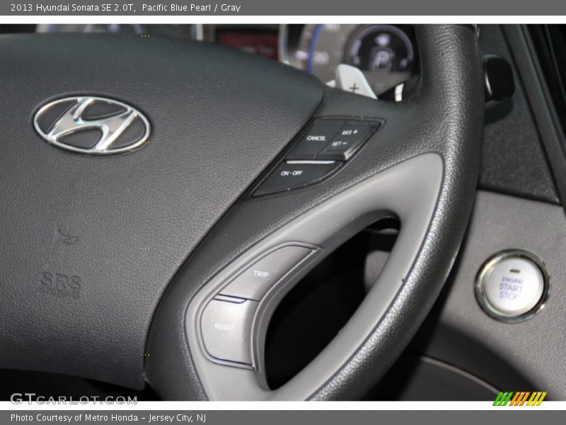 Pacific Blue Pearl / Gray 2013 Hyundai Sonata SE 2.0T