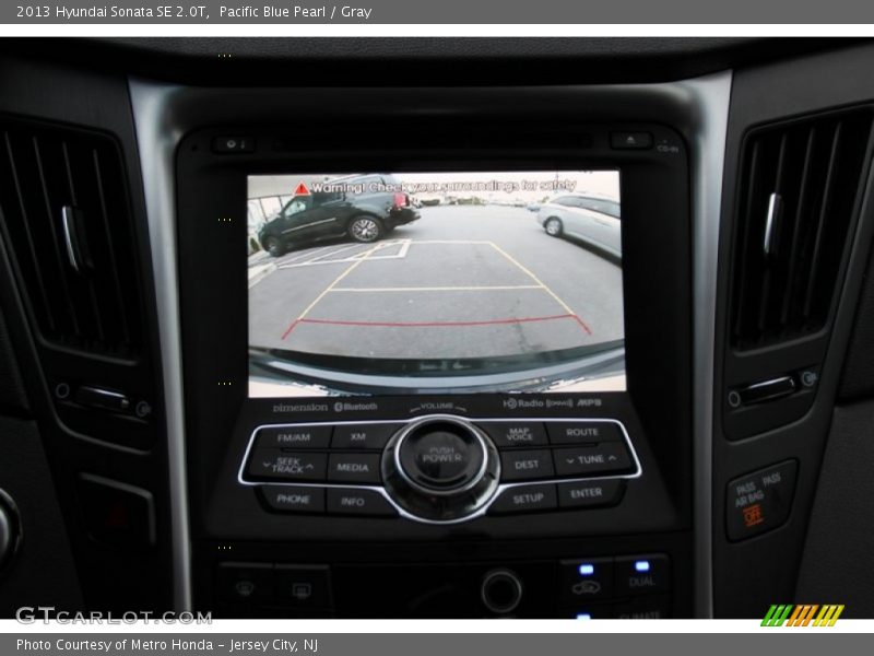 Pacific Blue Pearl / Gray 2013 Hyundai Sonata SE 2.0T