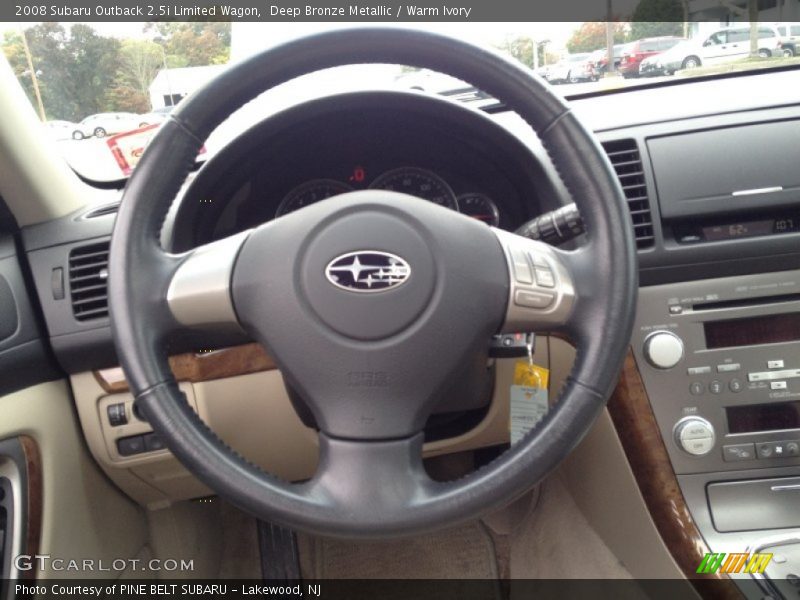 Deep Bronze Metallic / Warm Ivory 2008 Subaru Outback 2.5i Limited Wagon