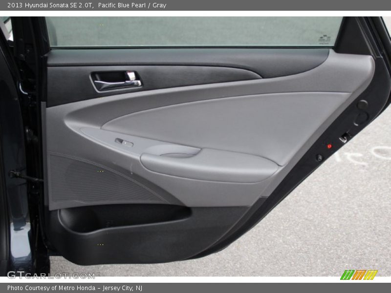 Pacific Blue Pearl / Gray 2013 Hyundai Sonata SE 2.0T