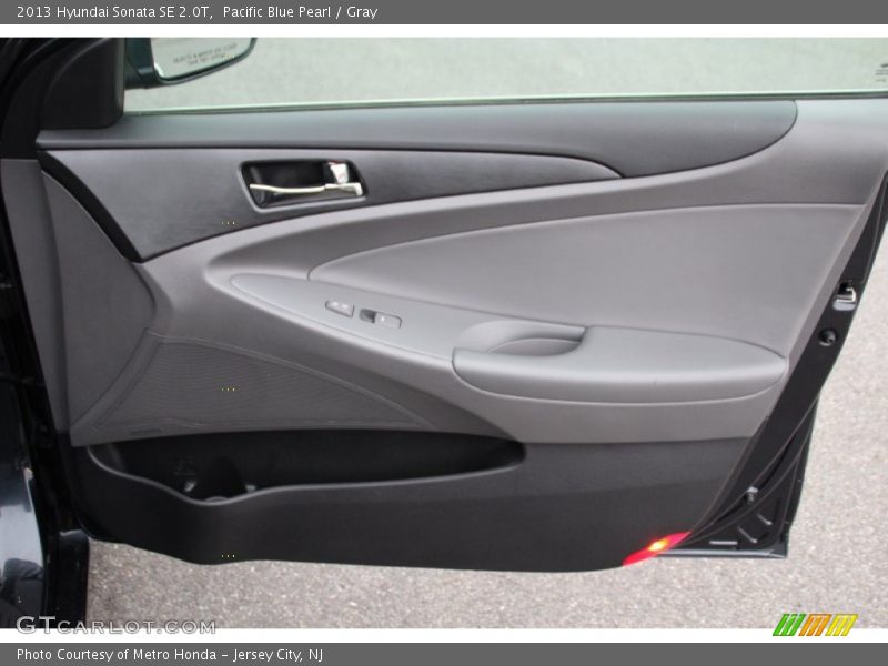 Pacific Blue Pearl / Gray 2013 Hyundai Sonata SE 2.0T