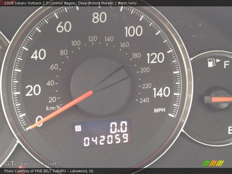 Deep Bronze Metallic / Warm Ivory 2008 Subaru Outback 2.5i Limited Wagon