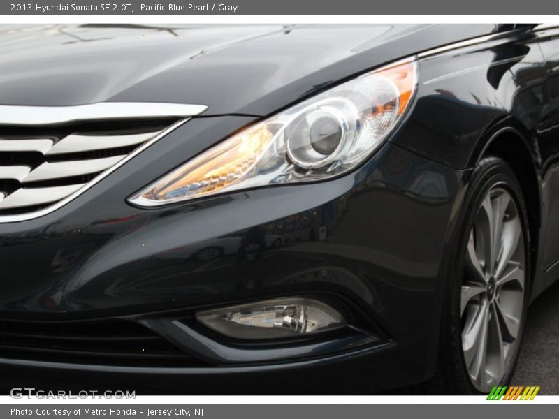 Pacific Blue Pearl / Gray 2013 Hyundai Sonata SE 2.0T