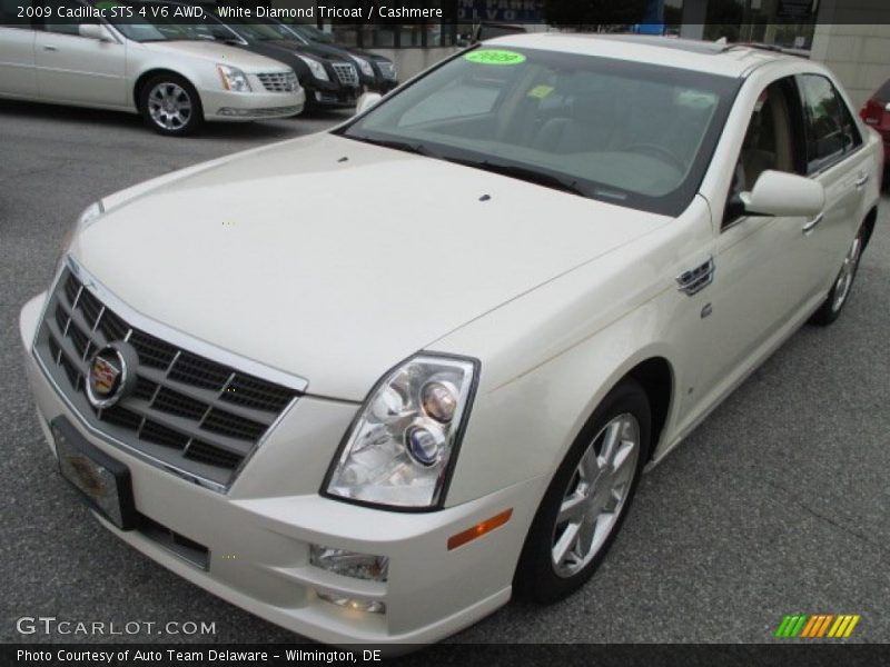 White Diamond Tricoat / Cashmere 2009 Cadillac STS 4 V6 AWD