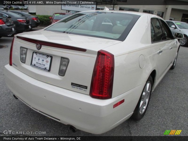 White Diamond Tricoat / Cashmere 2009 Cadillac STS 4 V6 AWD
