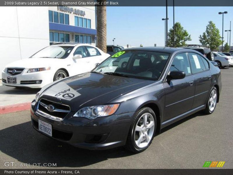 Diamond Gray Metallic / Off Black 2009 Subaru Legacy 2.5i Sedan