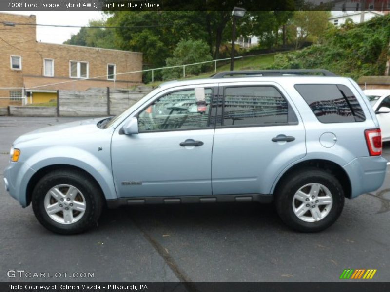 Light Ice Blue / Stone 2008 Ford Escape Hybrid 4WD