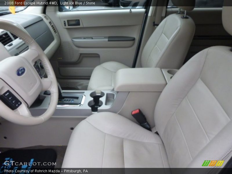 Light Ice Blue / Stone 2008 Ford Escape Hybrid 4WD