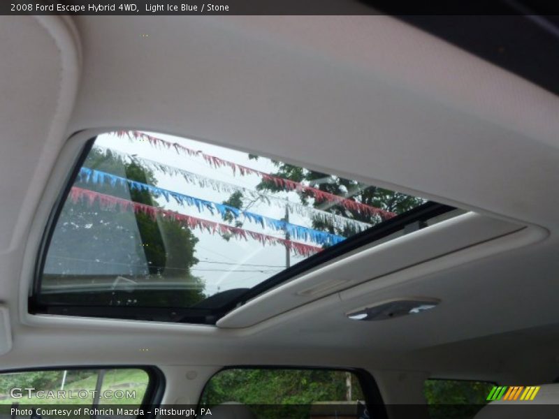 Light Ice Blue / Stone 2008 Ford Escape Hybrid 4WD
