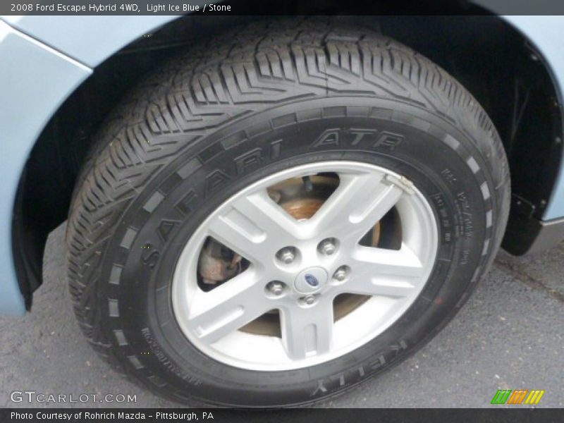 Light Ice Blue / Stone 2008 Ford Escape Hybrid 4WD