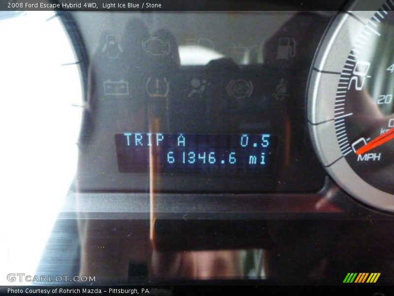 Light Ice Blue / Stone 2008 Ford Escape Hybrid 4WD