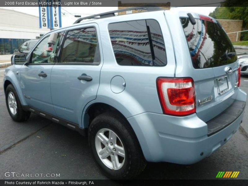 Light Ice Blue / Stone 2008 Ford Escape Hybrid 4WD