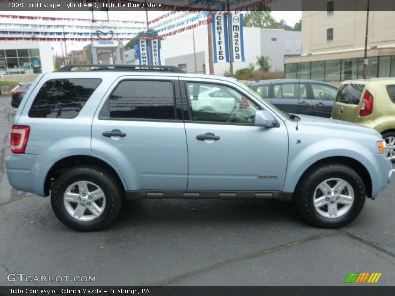 Light Ice Blue / Stone 2008 Ford Escape Hybrid 4WD