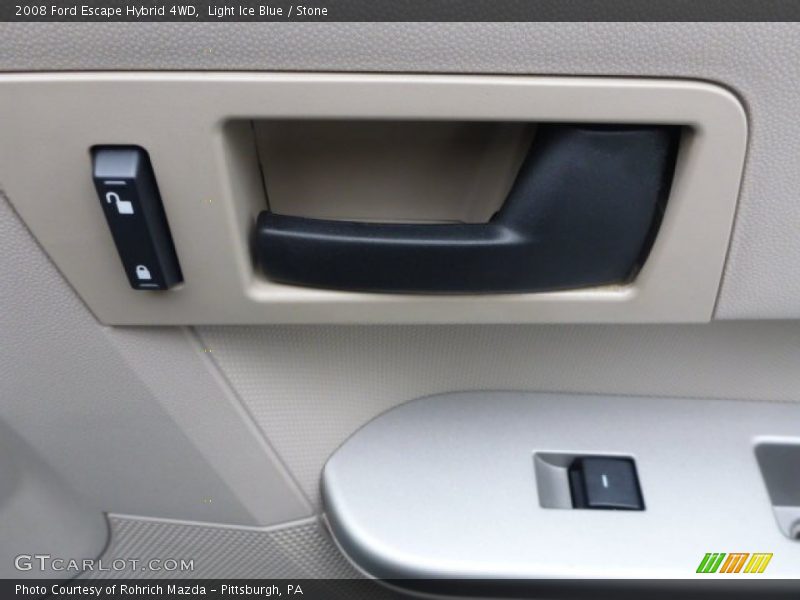 Light Ice Blue / Stone 2008 Ford Escape Hybrid 4WD