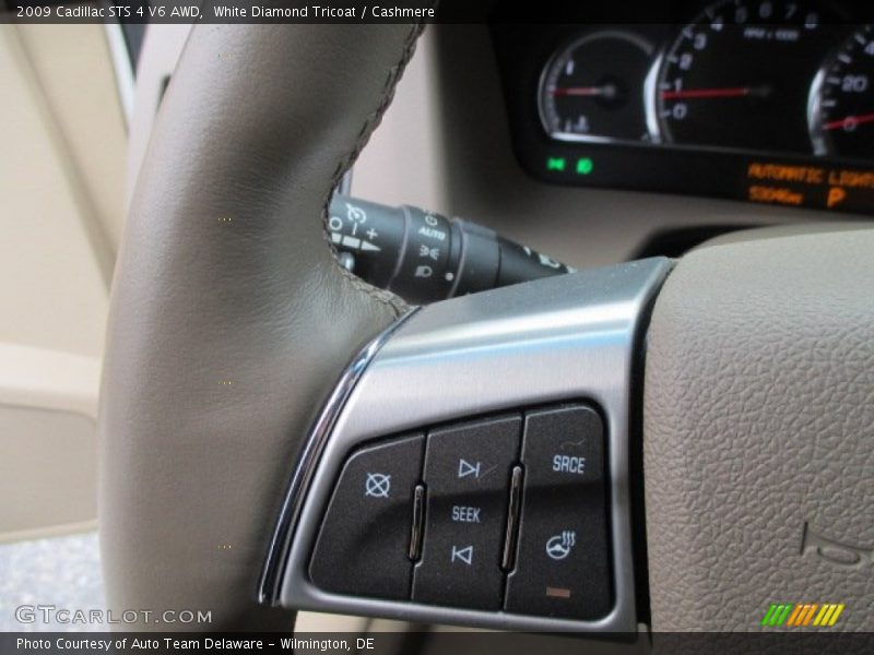 White Diamond Tricoat / Cashmere 2009 Cadillac STS 4 V6 AWD