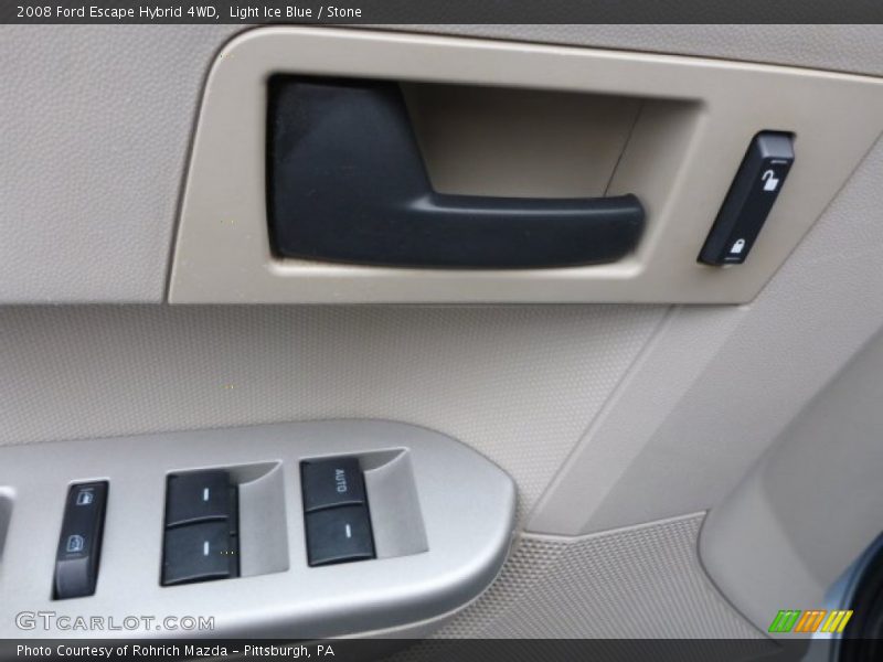 Light Ice Blue / Stone 2008 Ford Escape Hybrid 4WD