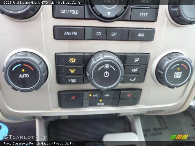 Light Ice Blue / Stone 2008 Ford Escape Hybrid 4WD