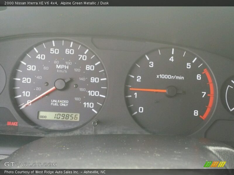 Alpine Green Metallic / Dusk 2000 Nissan Xterra XE V6 4x4