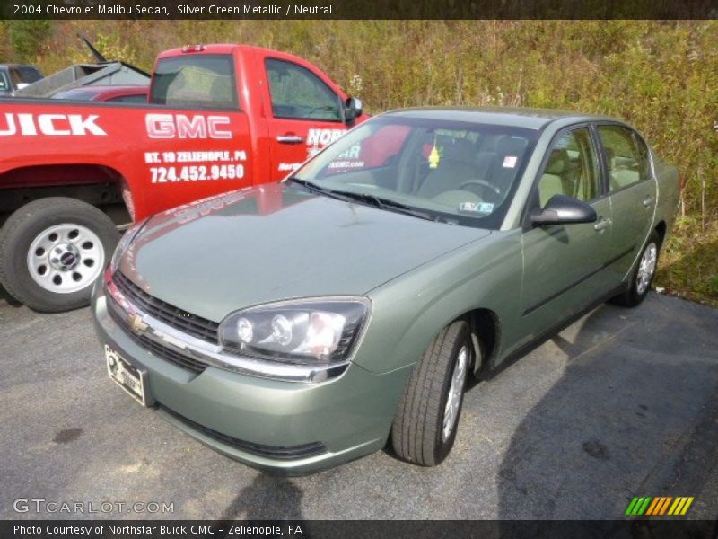 Silver Green Metallic / Neutral 2004 Chevrolet Malibu Sedan