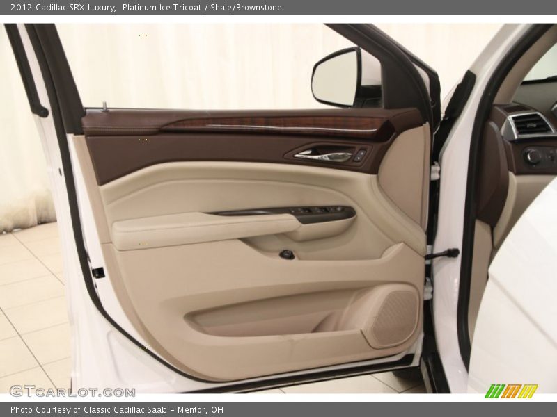 Platinum Ice Tricoat / Shale/Brownstone 2012 Cadillac SRX Luxury