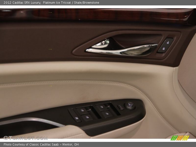 Platinum Ice Tricoat / Shale/Brownstone 2012 Cadillac SRX Luxury